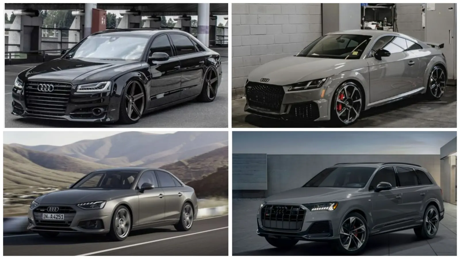 Top 7 Audi Vehicle Models